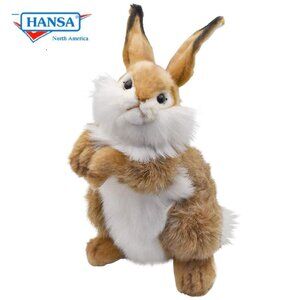Hansa Handcrafted Bunny Stuffed Animal Brand New w/ Tag # 3316